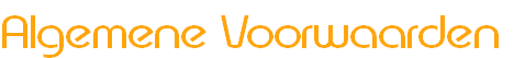 Algemene Voorwaarden
